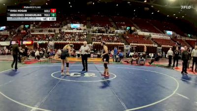 G - 170 lbs Champ. Round 2 - Mercedes Shindurling, Powell Co. (Deer Lodge) Girls vs Svea Hogan, Harlem Girls