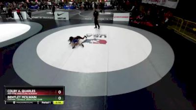 62 lbs Cons. Round 5 - Bentley McIlwain, Central Catholic Wrestling Club vs Colby A. Quarles, Red Star Wrestling Academy