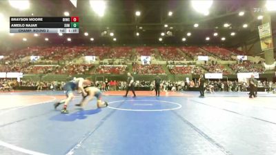 144 lbs Champ. Round 2 - Brayson Moore, Team Real Life vs Ameilo Najar, Team Champs