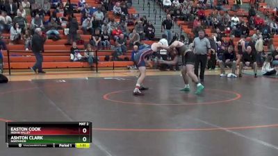 175 lbs Quarterfinal - Easton Cook, Indian Valley vs Ashton Clark, Northmor