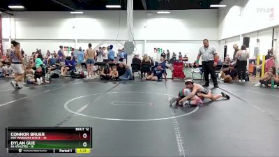 96 lbs Round 4 (6 Team) - Connor Bruer, Mat Warriors White vs Dylan Gue, 84 Athletes