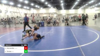 54 lbs Consi Of 4 - Lucas Hernandez, Tucson Pride WC vs Luke Torres, So Cal Hammers