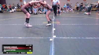 100 lbs Round 3 - Reagan Eaton, CWO vs Damaris Vargas, Greater Heights Wrestling