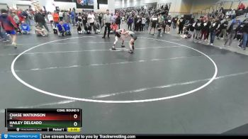 83 lbs Cons. Round 5 - Chase Watkinson, IA vs Hailey Delgado, TX