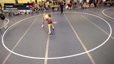 138 lbs Cons. Round 3 - Eli Faris, Mustang Wrestling Club vs Beck Johnson