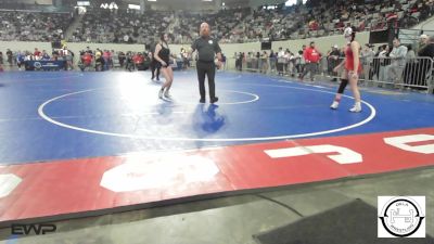 113 lbs Round Of 64 - Gracie Green, Yukon MS Girls vs Brynlie Hicks, Coweta
