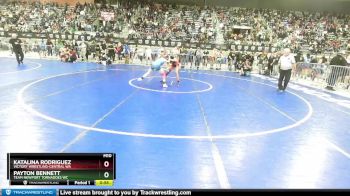 100 lbs Cons. Round 2 - Payton Bennett, Team Newport Tornadoes WC vs Katalina Rodriguez, Victory Wrestling-Central WA