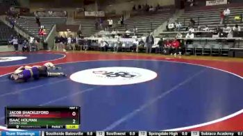 6 lbs Champ. Round 1 - Jacob Shackleford, Springdale High vs Isaac Holman, Catholic High