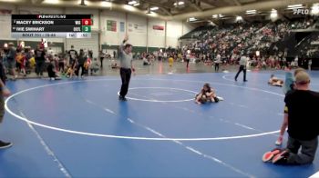 78-86 lbs Champ. Round 1 - Ivie Swihart, Central Kansas Young Lions vs Macey Erickson, Wiggins