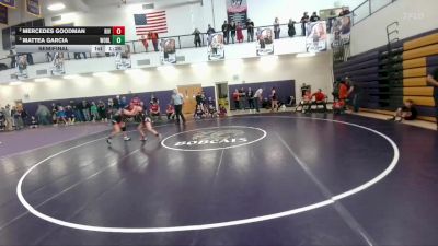 115 lbs Semifinal - Mattea Garcia, Worland Middle School vs Mercedes Goodman, Riverton Middle School