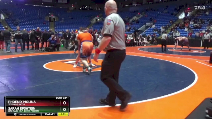 235 lbs Semifinal - Phoenix Molina, Tolono (Unity) vs Sarah Epshtein ...