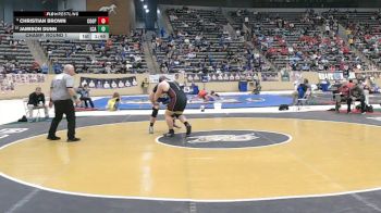 285 lbs Champ. Round 1 - Christian Brown, Cooper vs Jamison Dunn, Lexington Christian