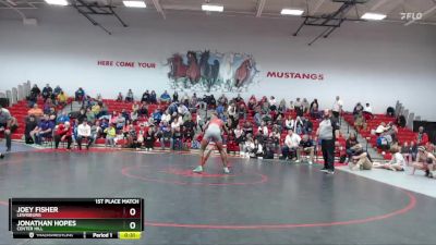 150 lbs 1st Place Match - Jonathan Hopes, Center Hill vs Joey Fisher, Lewisburg