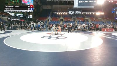 126 lbs Cons. Sub-rd Of 32 - Matthew Quigley, Michigan vs Eric Bice, Nevada