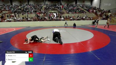 61 lbs Round Of 16 - Cruz Knox, Dragons Junior Wrestling Club vs Zane Davis, Richmond Hill Wrestling Club