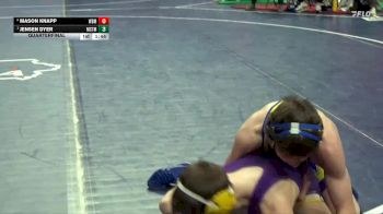 1A-120 lbs Quarterfinal - Jensen Dyer, Martensdale-St. Marys vs Mason Knapp, West Bend-Mallard