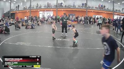 50 lbs Cons. Round 2 - Braxton Haigler, Cobra Wrestling Club vs Kasen Clark, LWC: Raiders