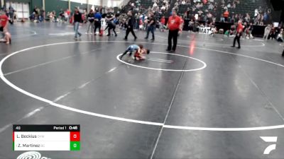 40 lbs Round 4 - Zipp Martinez, Bear Cave vs Luke Beckius, Ogallala Youth Wrestling