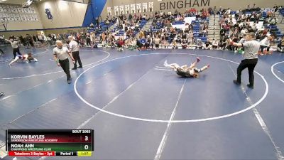 96 lbs 1st Place Match - Korvin Bayles, Sanderson Wrestling Academy vs Noah Ahn, Champions Wrestling Club