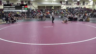 JV-2 lbs 3rd Place Match - Elizabeth Yount, Linn-Mar vs Aubrey Krueger, Benton Community