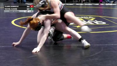 106 lbs First Round - Claire Gobrecht, South Western-G vs Rachel Clouse, Northern Bedford-G