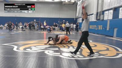 197 lbs Consolation - Brendan Raley, Coast Guard vs Tyler Colclough, Johnson & Wales (RI)