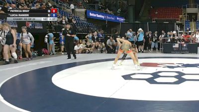 120 lbs Champ. Rd Of 32 - Patricia Bray, California vs Lucia Ranieri, New Jersey