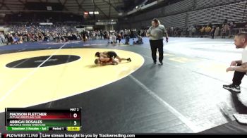 98 lbs 2nd Place Match - Abbigai Rosales, SelahFlo Vikings Wrestling vs Madison Fletcher, Outlaw Wrestling Club