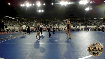 170 lbs Round Of 32 - Hayden Justice, Tahlequah Wrestling Club vs Nicholas Valdez, Glory Wrestling Academy