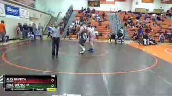 285 lbs Cons. Round 4 - Alex Griffith, Galion vs Preston Martin, Madison (Mansfield)