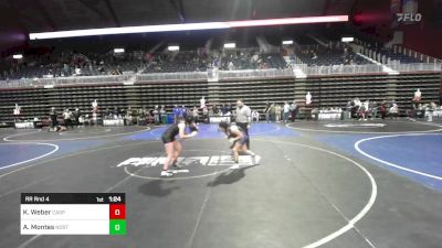 Rr Rnd 4 - Kaylee Weber, Casper WC vs Adilyana Montes, Northside Wrestling