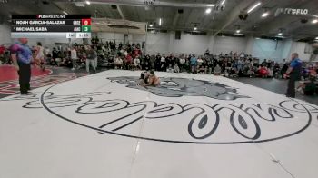 150 lbs 1st Place Match - Noah Garcia-Salazar, Greeley Central vs Michael Saba, Air Academy