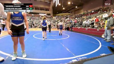 100 lbs Quarterfinal - Charlotte Williams, Mighty Bluebirds Wrestling vs Georgina Alvarez, Little Rock Wrestling Club