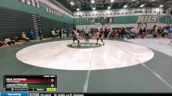 120 lbs Cons. Semi - Noa Shteiman, Melissa (Girls) vs Logan Fowler, Canyon Randall (Girls)