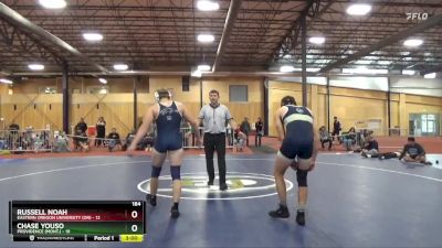 184 lbs Round 3 (6 Team) - Russell Noah, Eastern Oregon University (OR) vs Chase Youso, Providence (Mont.)