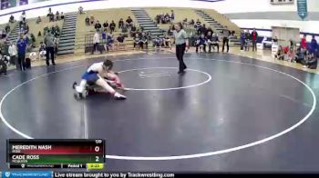 120 lbs Cons. Round 3 - Cade Ross, McQueen vs Meredith Nash, Reed