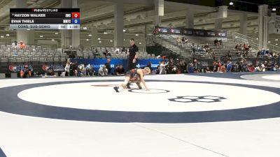 35 kg Cons. Sub-semis - Hayzon Walker, Stallions Wrestling Club vs Evan Thiele, MTC - MANTANONA TRAINING CENTER