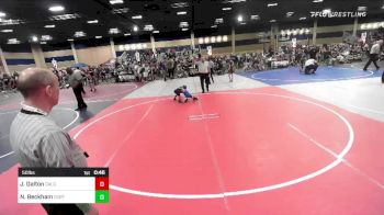 50 lbs Semifinal - Jase Dalton, CalGrapplers vs Nathan Beckham, OCRT