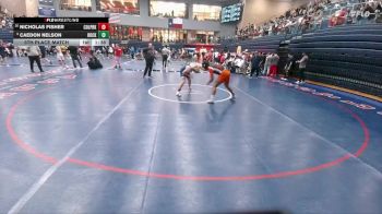 175 lbs 5th Place Match - Caedon Nelson, Rockwall vs Nicholas Fisher, Conroe Woodlands College Park