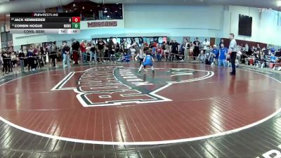 40 lbs Cons. Semi - Corbin Hogue, New Kent Wrestling Club vs Jack Kemmerer, Nova WC