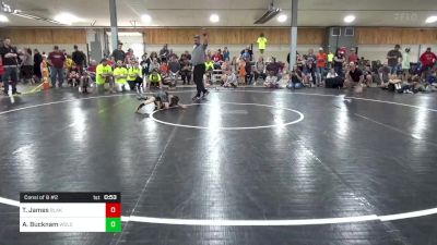 60 lbs Consi Of 8 #2 - Trace James, Blakeslee vs Adrian Bucknam, Wolcott