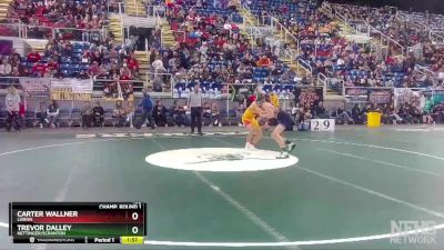 138 lbs Champ. Round 1 - Trevor Dalley, Hettinger/Scranton vs Carter Wallner, Lisbon