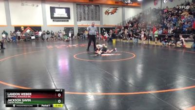 82 lbs Champ. Round 1 - Jackson Gavin, Lisbon Matpack vs Landon Weber, Immortal Athletics WC