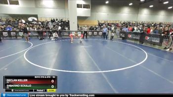 92 lbs Cons. Round 1 - Sabatino Sciullo, PA vs Declan Keller, KS