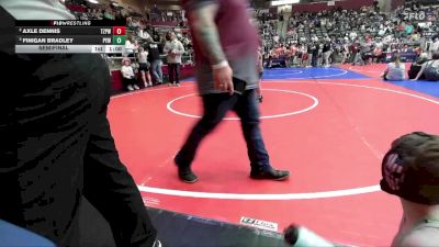 52 lbs Semifinal - Finigan Bradley, Panther Youth Wrestling-CPR vs Axle Dennis, Team Zulpo Perryville Wrestling