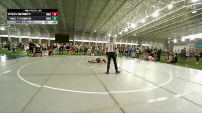 75 lbs Champ. Round 1 - Kyson Oldroyd, Sanderson Wrestling Academy vs Mac Thornton, South Summit Wrestling Club