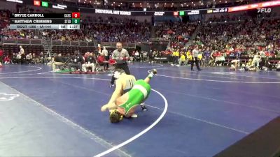 1A-144 lbs Quarterfinal - Bryce Carroll, Cascade vs Matthew Crimmins, St. Edmond