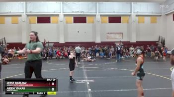 72 lbs Quarterfinal - Aiden Yiakas, White Knoll vs Jesse Barlow, Legacy Elite Wrestling Club