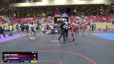 130 lbs Quarterfinal - Chase Jimenez, NM vs Jax Zamarripa, TX