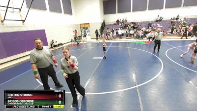 46 lbs Quarterfinal - Briggs Osborne, Charger Wrestling Club vs Colton Strong, JWC